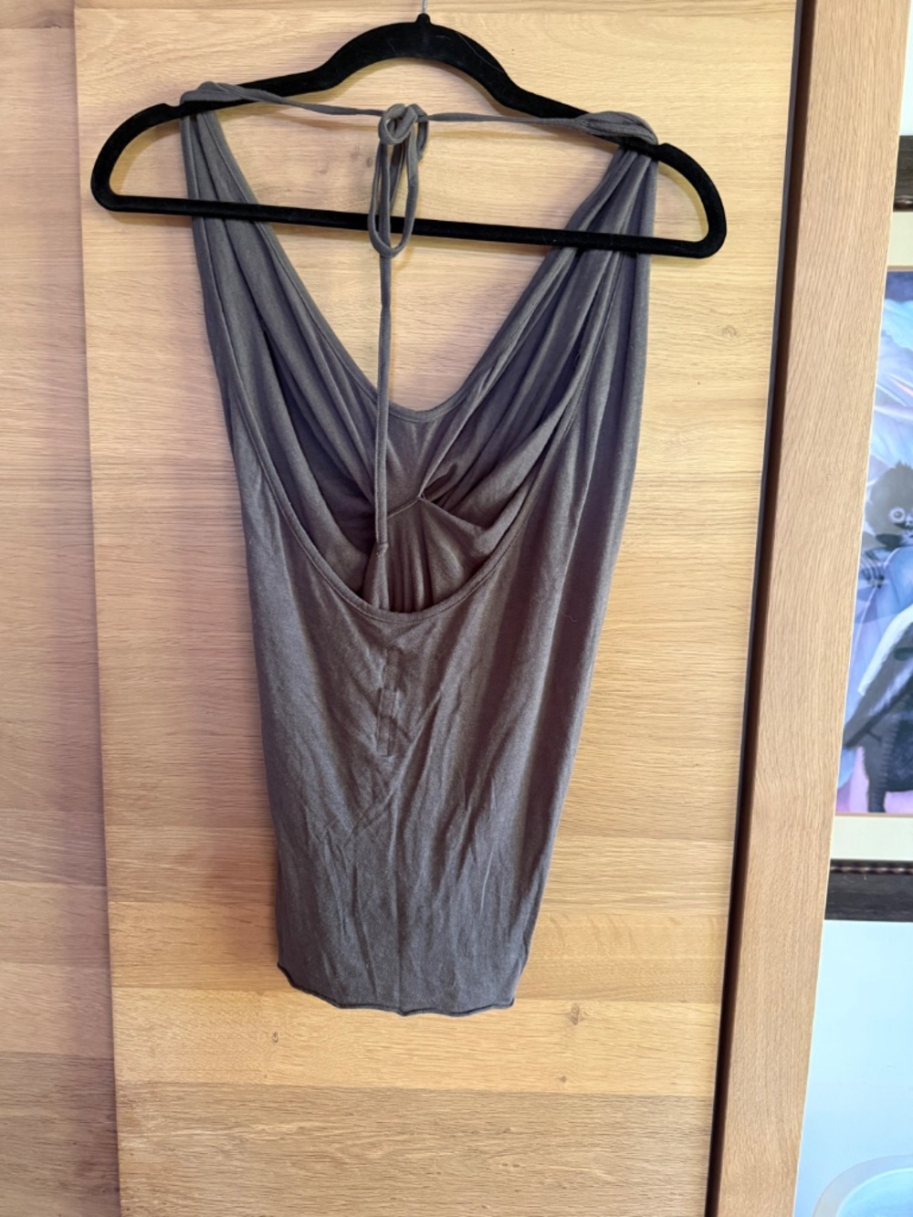 RICK OWENS draped wool and silk top - Picture 2 of 3